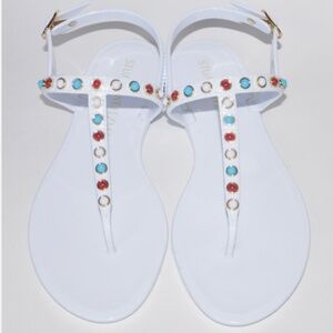 Stuart Weitzman Charm jelly sandal